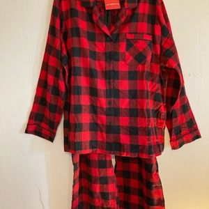 Ladies two piece pajama set plus size 100% cotton